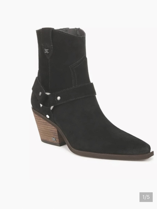 Sam Edelman Shoes - NWT SAM EDELMAN Black suede Ankle Boots w zip retail $170
